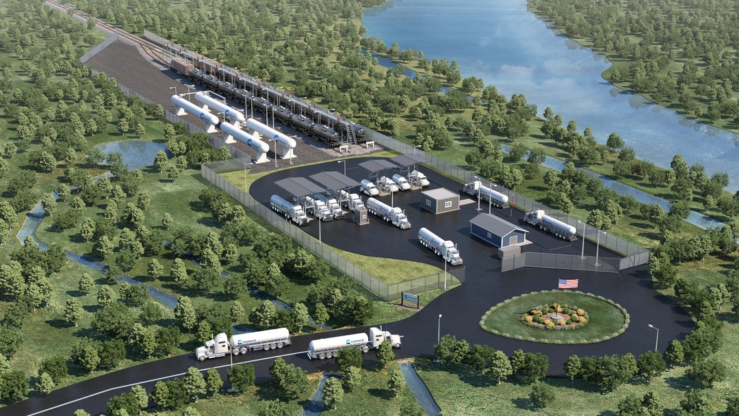 Luftbild-Renderings